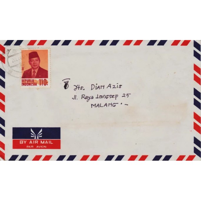 

Perangko Filateli F45 Indonesia Cover To Malang