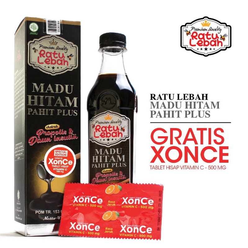 

madu hitam pahit propolis 470gram