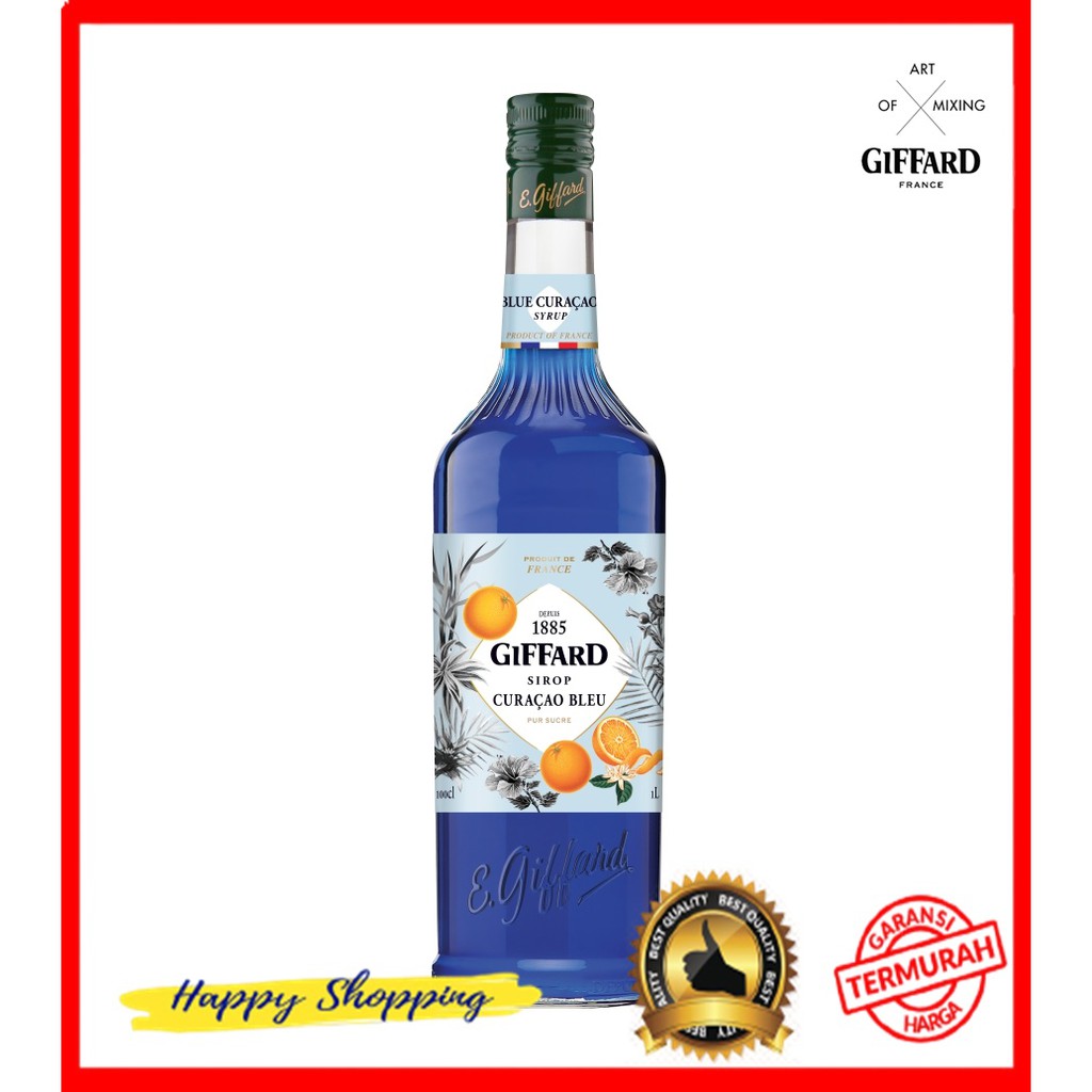 

GIFFARD Blue Curacao-Curacao Blue Flavour 1000ml Syrup