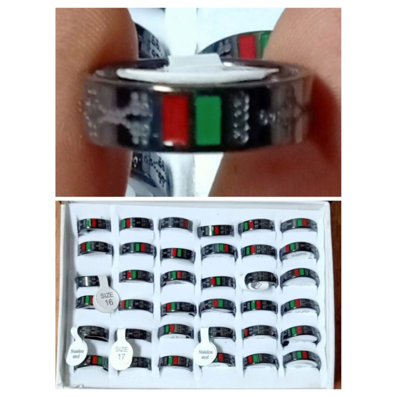 R01. Cincin lapis titanium per box (36 PC)