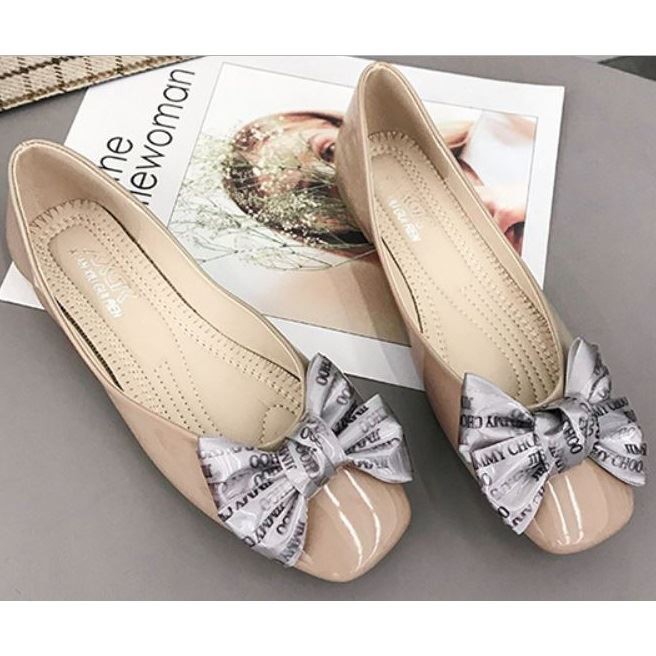 SHS8908 Sepatu Flatshoes Wanita Kekinian Import