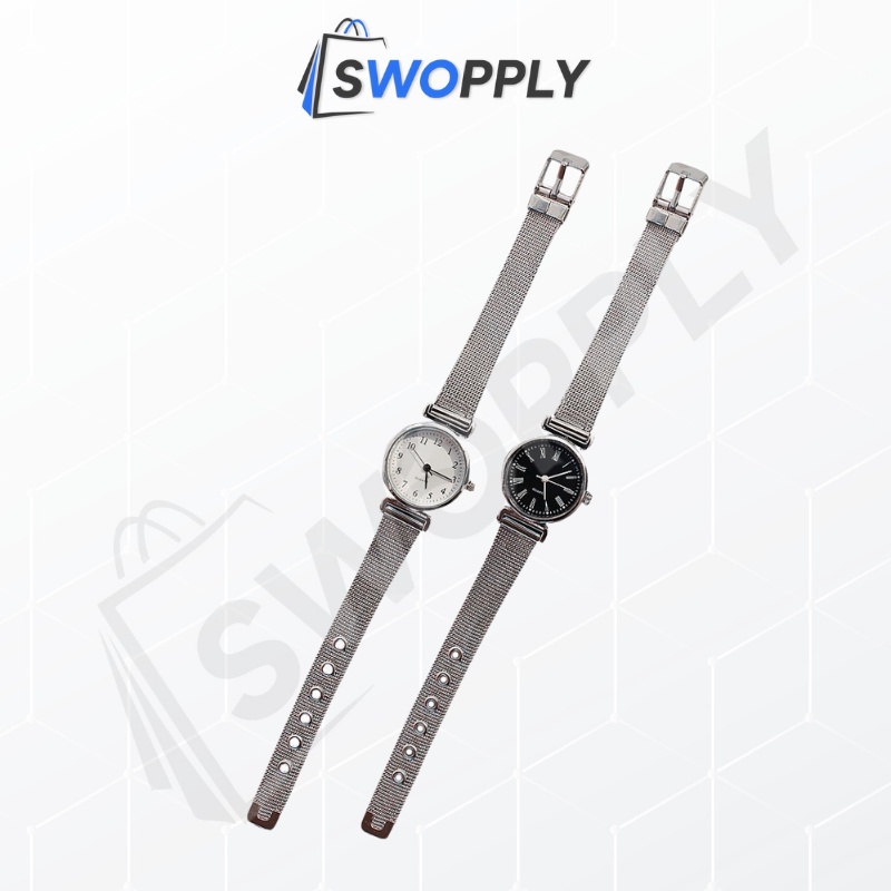 Swopply J166 Jam Tangan Wanita Jam Analog Tali Glossy Fashion