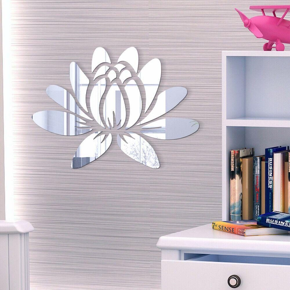 Suyo Mirror Surface Stiker Wall Art Removable Aplikasi 3D Akrilik