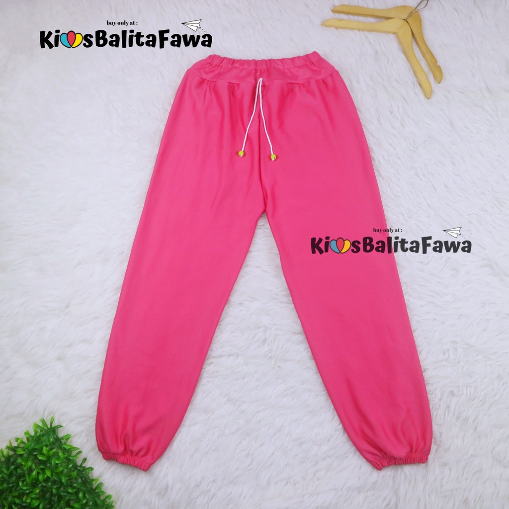 Jogger Molly Uk 8-10 Tahun / Pants Joger Celana Panjang Anak Perempuan Laki Laki Murah Grosir Polos