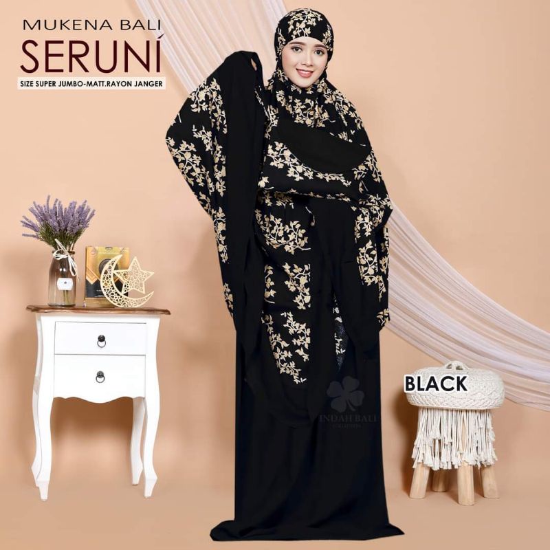 MUKENA BALI  SERUNI MOTIF ATAS SUPERJUMBO II AZKADINA II SUJU ZAIDA SUPERJUMBO