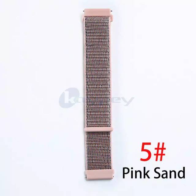 Strap xiaomi Amazfit BIP GTS GTR 42MM Huawei Gt 2 3 42mm Huawei Gt 2 3 42mm Samsung Galaxy watch 4 5 42mm active 2 40mm 44mm nike sport woven nylon Loop tali jam 20mm