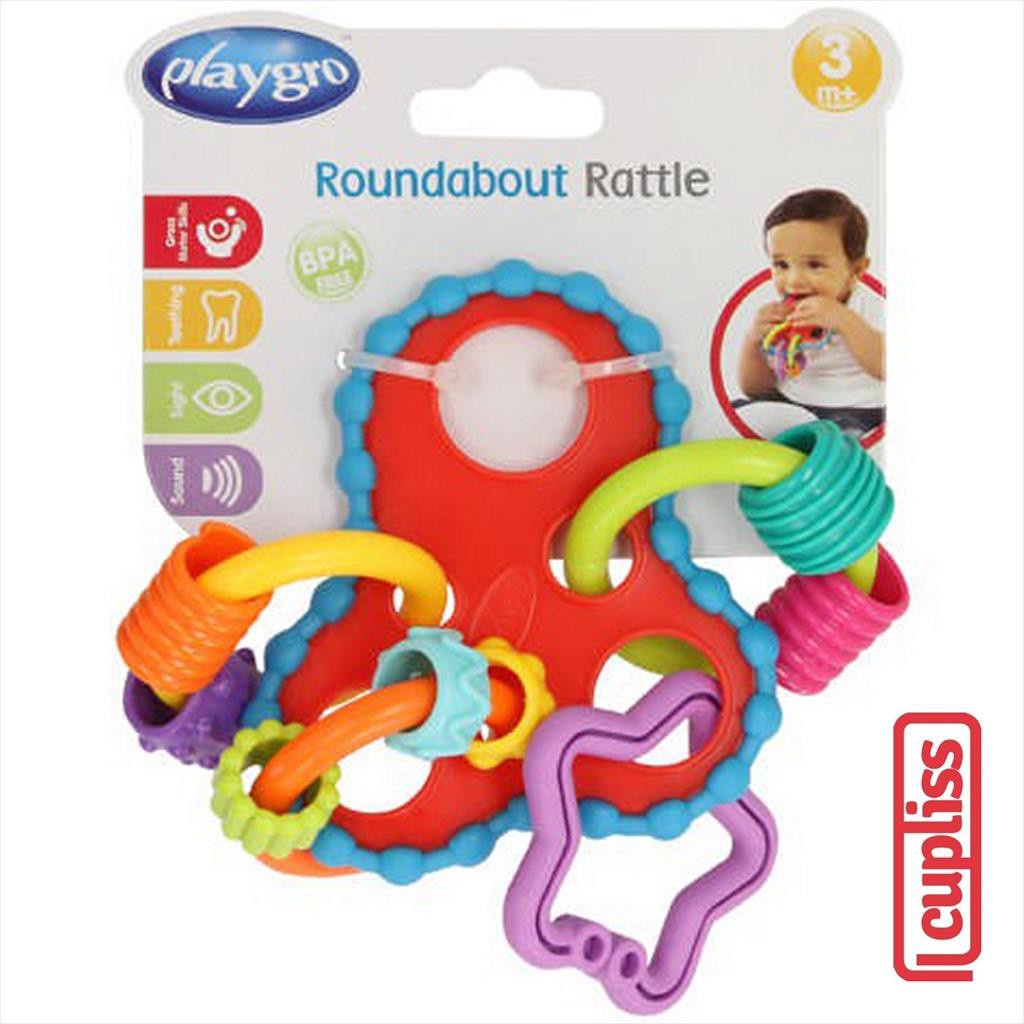 Playgro 112061 Round about Activity Rattle Mainan Bayi