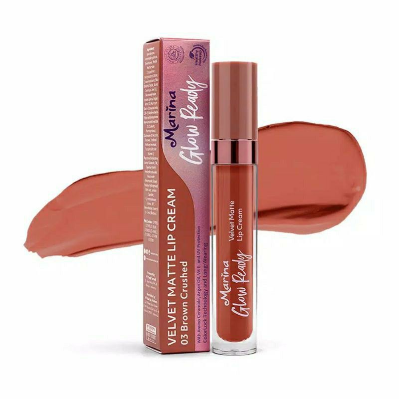 ☃Cutezz_Ching1☃Marina Glow ready Velvet Matte Lip Cream 5ml