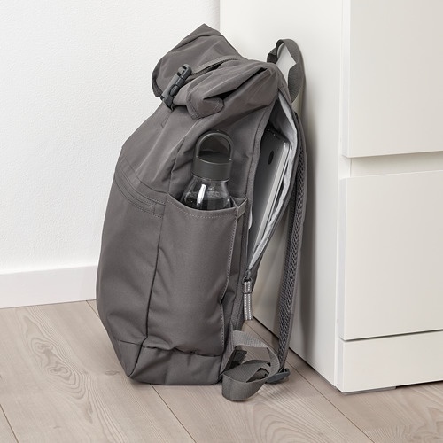 STARTTID Ransel, abu abu, 27x11x56 cm / 18 l