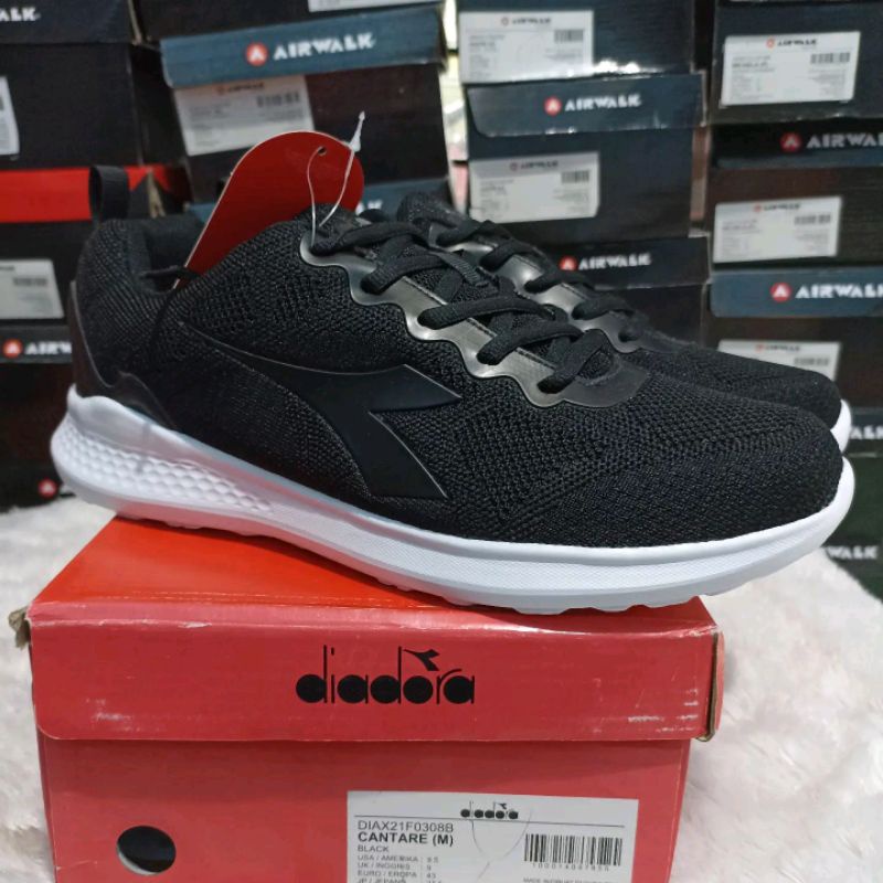 Diadora CANTARE Sepatu Original Pria Hitam Putih