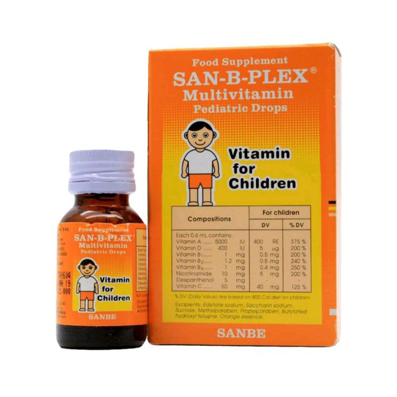 Jual San-B-Plex Drop Vitamin Untuk Anak Anak 15 Ml | Shopee Indonesia