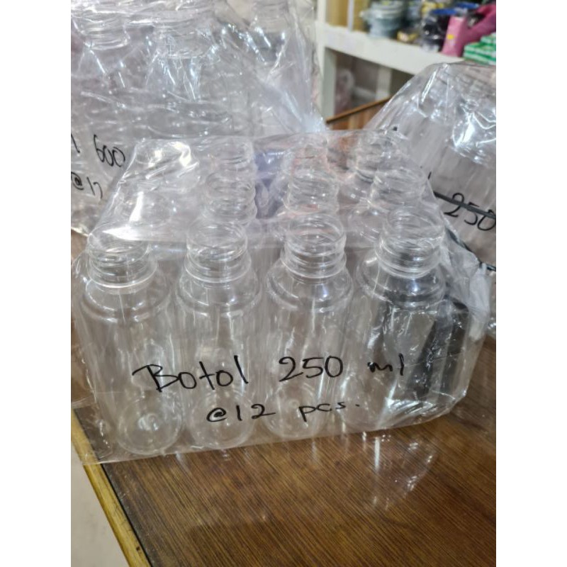 Botol 250ml + tutup (12pcs)