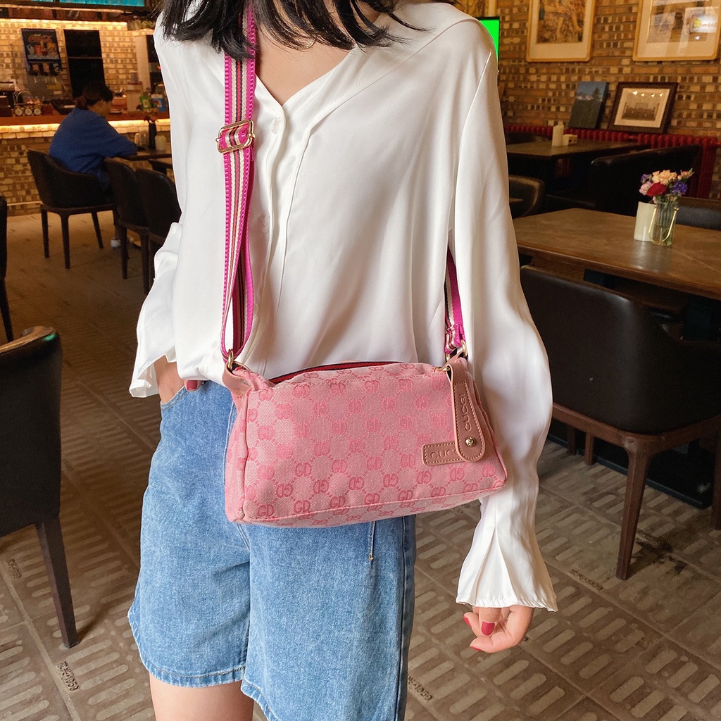 Satu7an T279 Tas Selempang Wanita Mini Korean Style Fashion Kasual Motif Tas Cewek Import Sling Bag Women Kanvas