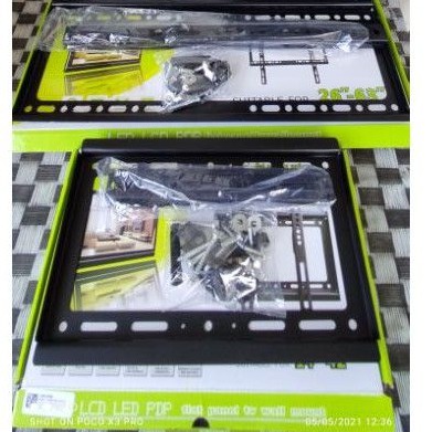 (1000gr) Bracket TV LCD LED Metal 400 x 400 Pitch 4.5cm for 26-63 Inch