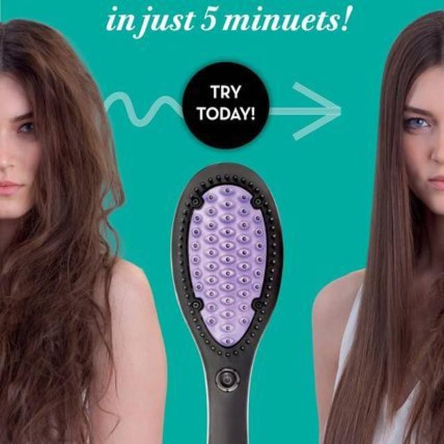 Dafni / Sisir Pelurus Rambut   / Hair Straightening Ceramic Brush