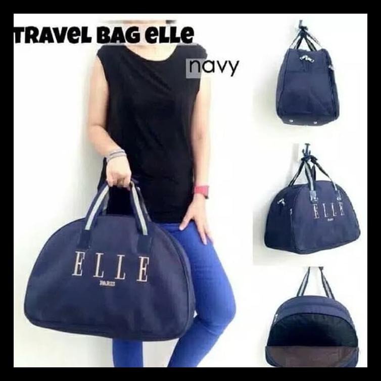 TAS TRAVEL KOPER JINJING PAKAIAN ELLE // NAVY PROMO