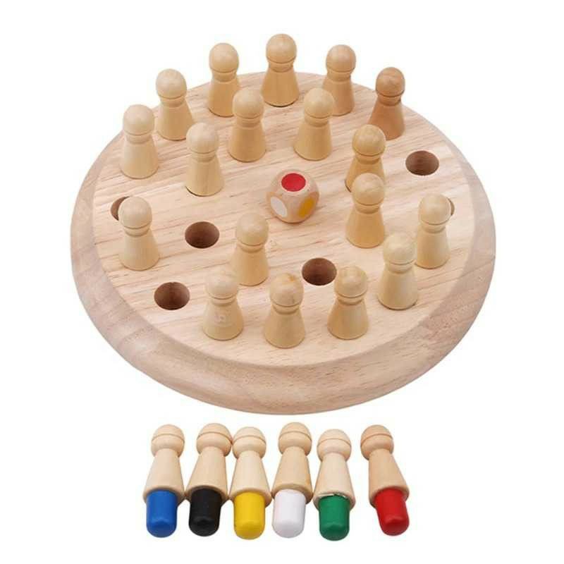 JKLMOON Board Game Mainan Edukasi Anak Memory Match Color Stick