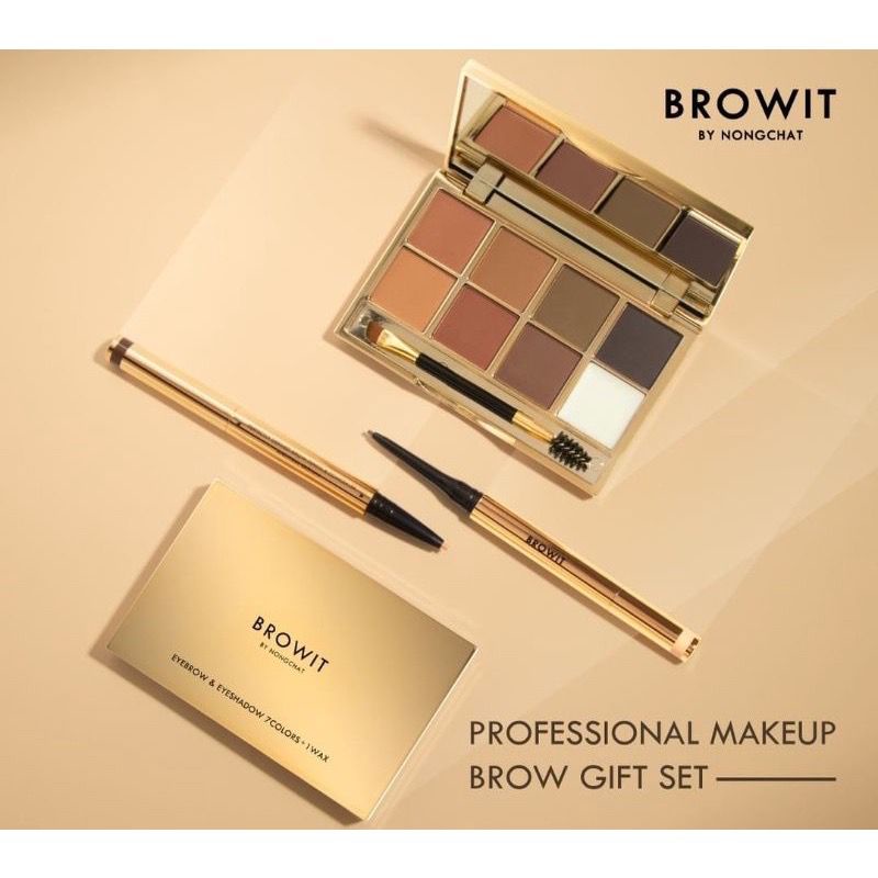 BROWIT Eyebrow &amp; Eyeshadow 7 Colors + 1 Wax