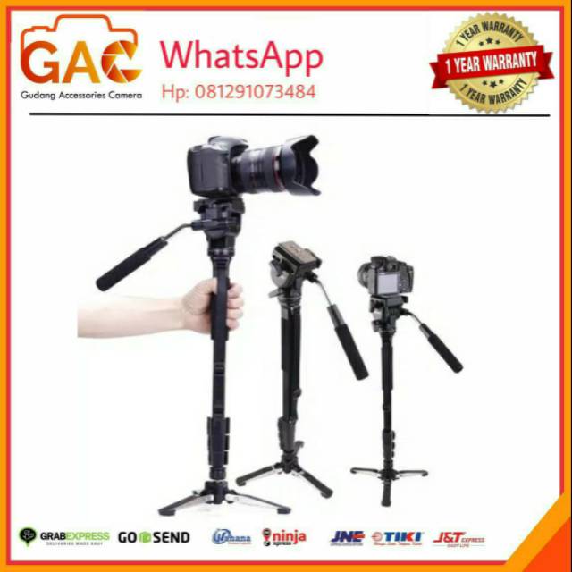 Monopood yunteng VCT-288 VCT288 for kamera video fluid head