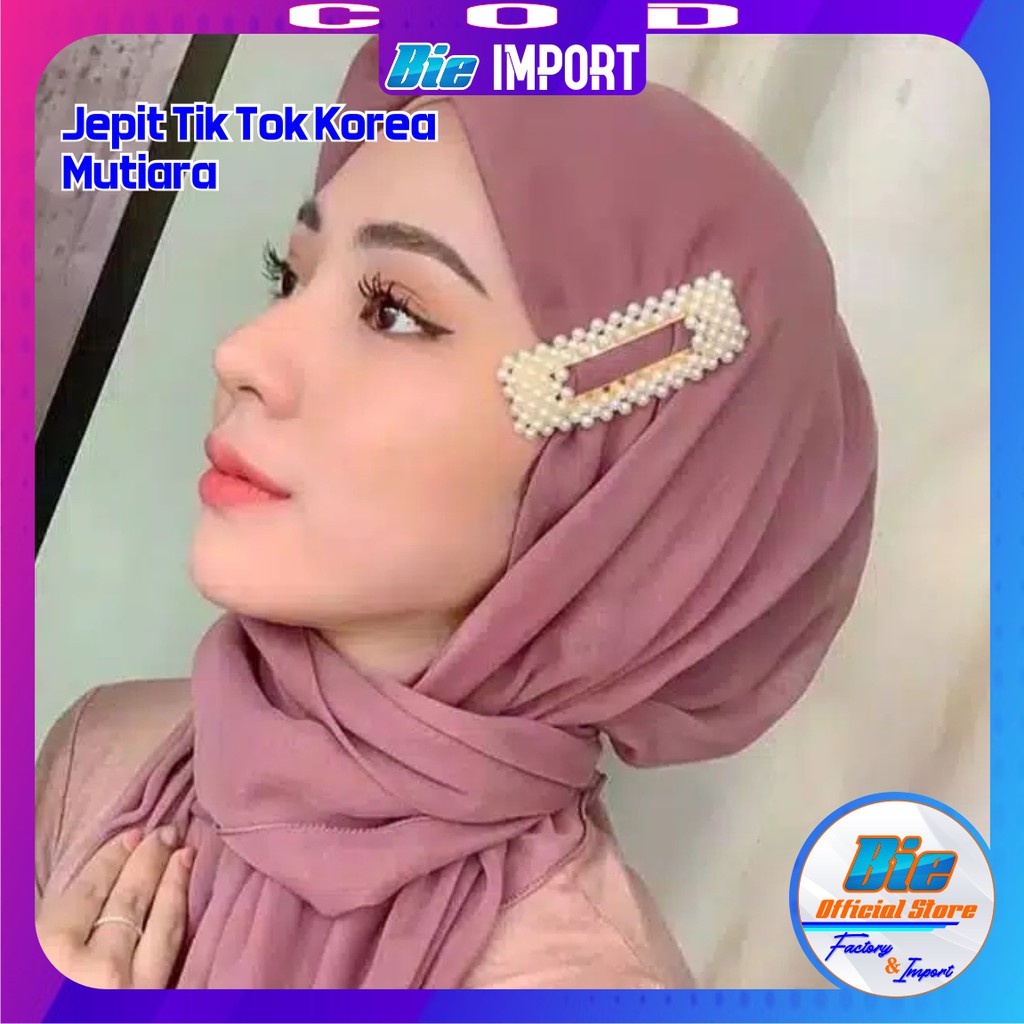 Jepit Rambut TikTok Korea Mutiara Premium Impor Best Seller