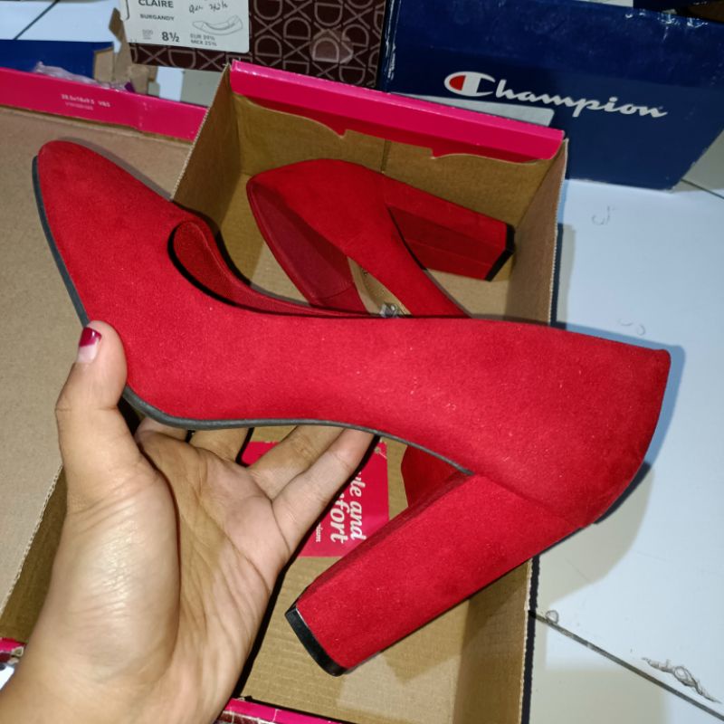 payless clearance sale dexflex comfort heels kendel red 43W