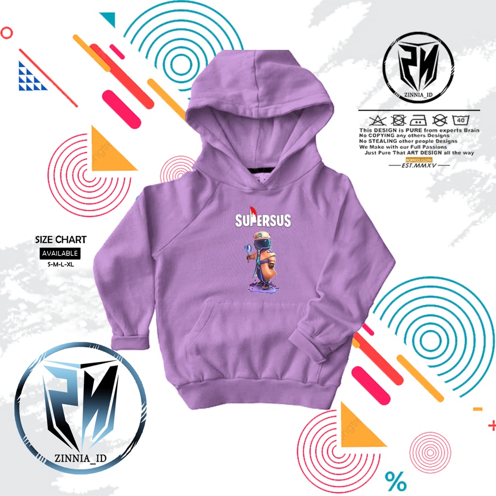 Hoodie Anak Logo Game Super Sus Detective