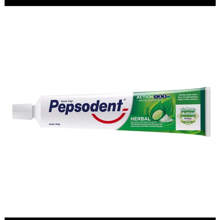 Pepsodent Action 123 Pasta Gigi Herbal 190gr