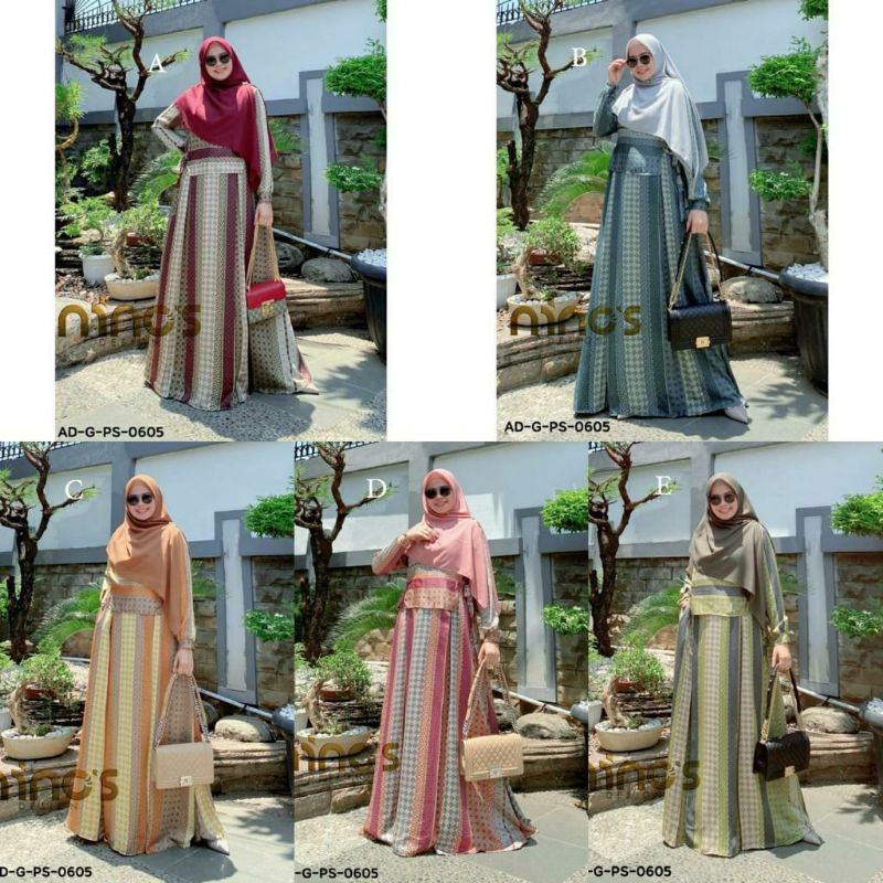 ADGPS 0605 BY NINOS DESIGN DRESS MUSLIM GAMIS BUSUI GAMIS KATUN NINOS TERBARU