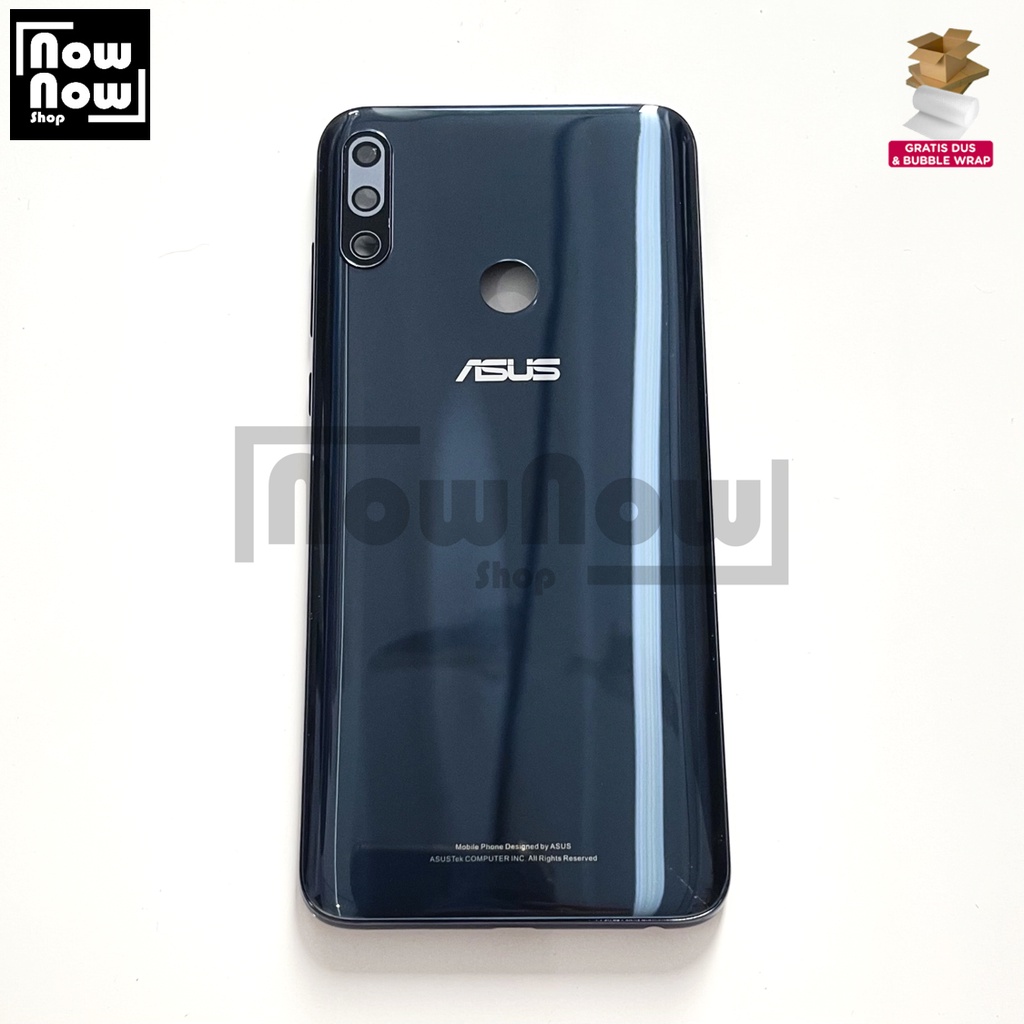 Backdoor Tutup Belakang Baterai Backcover Back Casing Housing Asus Zenfone MAX PRO M2 ZB631KL X018DA X01BDA + Kaca Kamera Tombol Power Volume