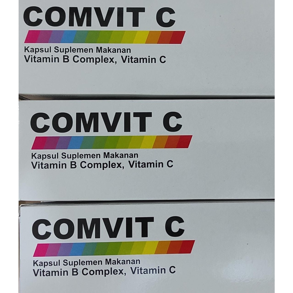 Comvit C 100 KAPSUL / Vitamin C 500 MG / B Kompleks / Imun / Stamina / Penyembuhan Sakit