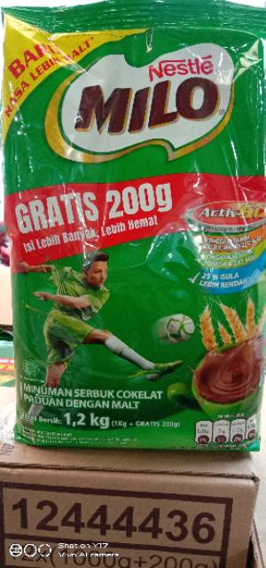 Milo activgo 1000g bonus 200gram