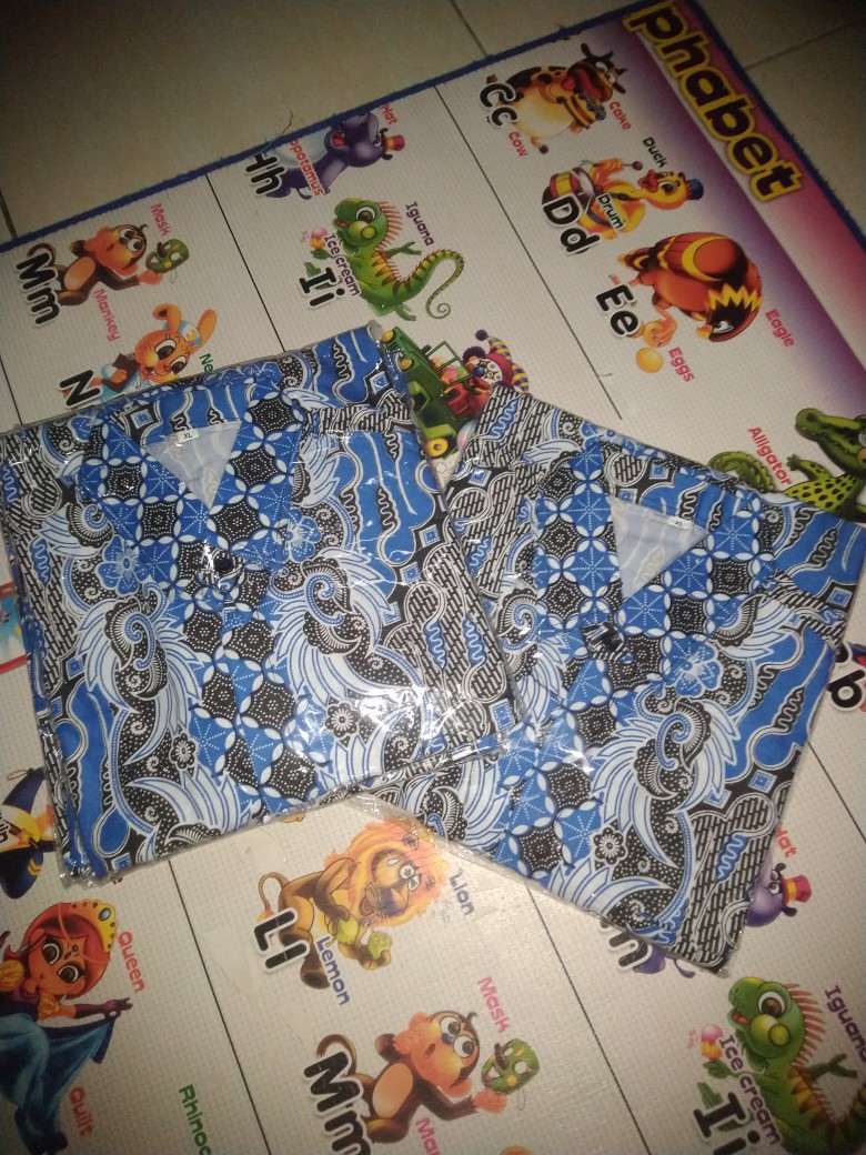 Bswart Batik Hrb026 Kenongo Hem Pendek Padi Pekalongan M L Xl Batik Pria Murah Modern Grosir