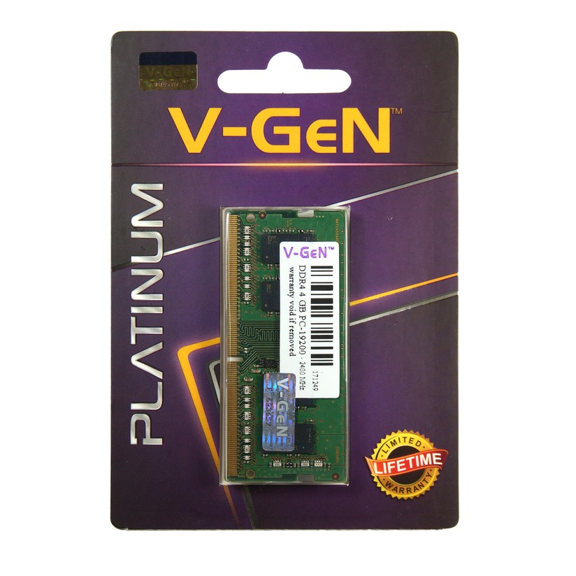 VGEN SODIMM DDR4 4GB PC 17000 19200 21300 V-GEN TIPE PLATINUM V GEN