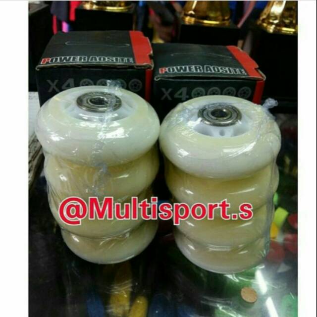 Roda Sepatu Roda Bahan Karet/PU 4-8 pcs