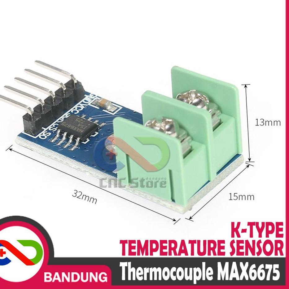 Seller Resmi K TYPE-K THERMOCOUPLE MAX6675 MODULE HIGH TEMPERATURE SENSOR FOR ARDUINO SENSOR SUHU