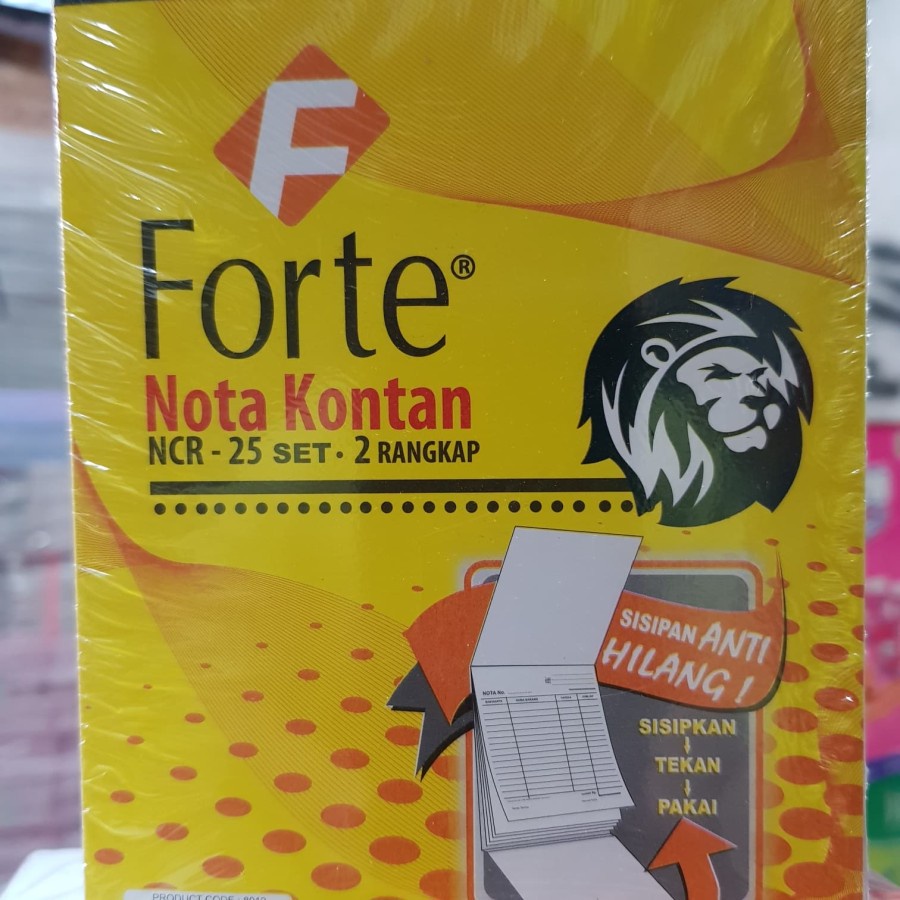 

Nota NCR kontan FORTE isi 10 buku