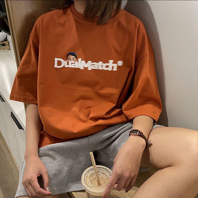 THISTLE - Oversize Tee Tshirt Wanita Model Longgar Motif Dual Match