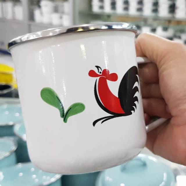 Mug kukuruyuk ayam jago | mug jadul | cangkir kuno Best seller