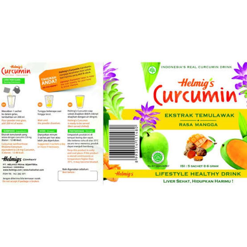 

Helmig's Curcumin Ektrak Temulawak 5's