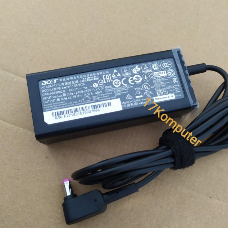 Adaptor Charger Acer Aspire E5-573 E5-721 ES1-521 ES1-711 19V 2.37A