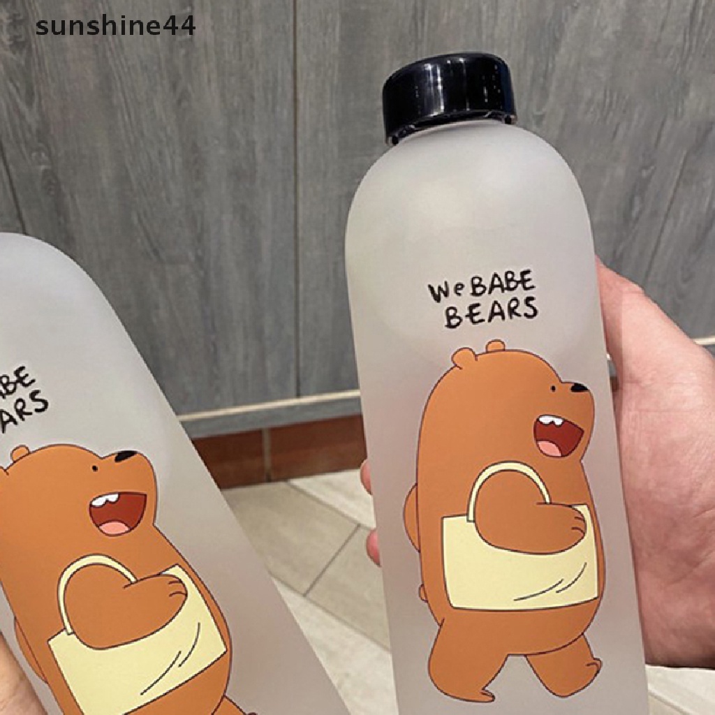 Sunshine Botol Minum 1000ml Transparan Anti Bocor Motif Panda