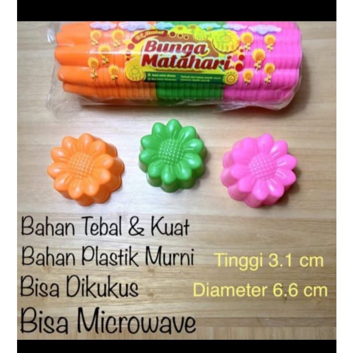 12pcs cetakan kue kukus matahari kecil warna