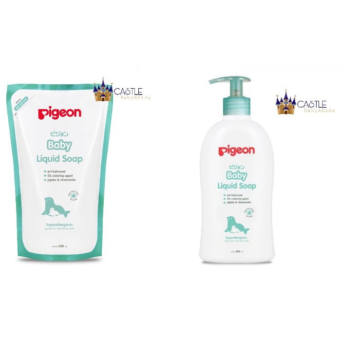 Castle - Pigeon Liquid Soap Chamomile - Shampoo dan sabun mandi bayi