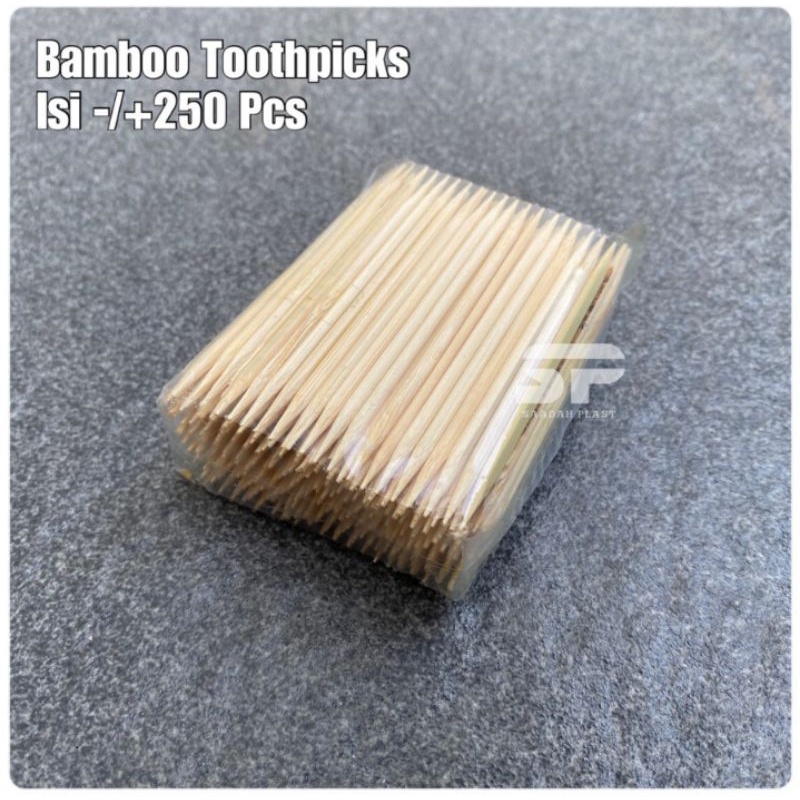 tusuk gigi bambu 1 pak _+ 250 pc