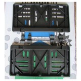 LJ Set Cover Tatakan / Dudukan Plat Nomor Motor ( 1 set isi 2) - Hitam