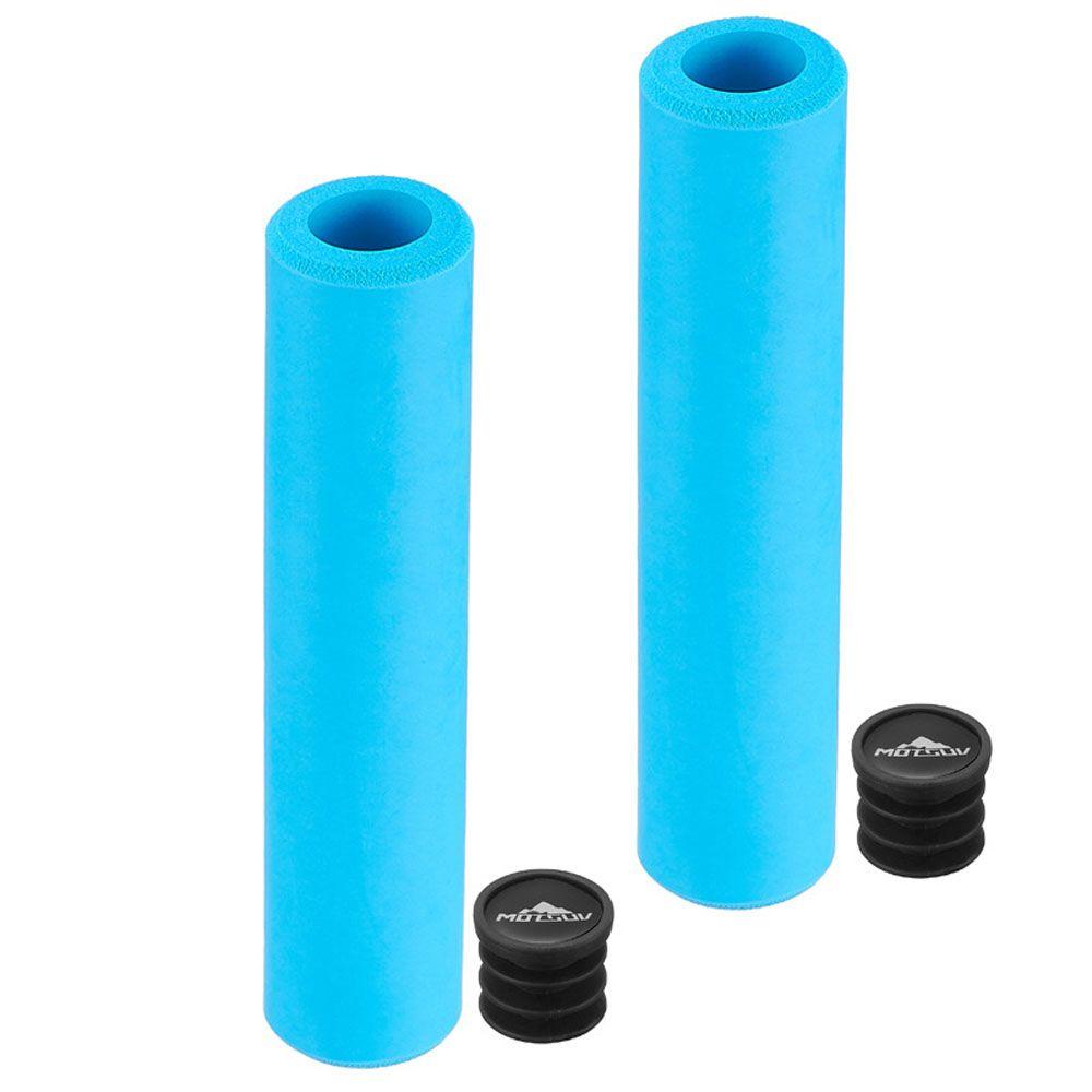 Agustina Grip Sepeda Non Selip Lembut 1pasang Cycling Handle Grip Penyerapan Goncangan Shockproof Anti-Selip Sarung Stang Sepeda