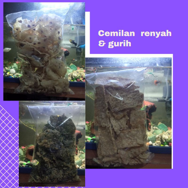 

CEMILAN KRIUK RENYAH GURIH/PEYEK KACANG,REBON,TERI,BAYAM,TEMPE