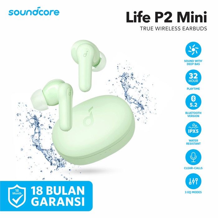 Anker TWS Soundcore Life P2 Mini - SKU : A3944 - Garansi Resmi 18 Bulan