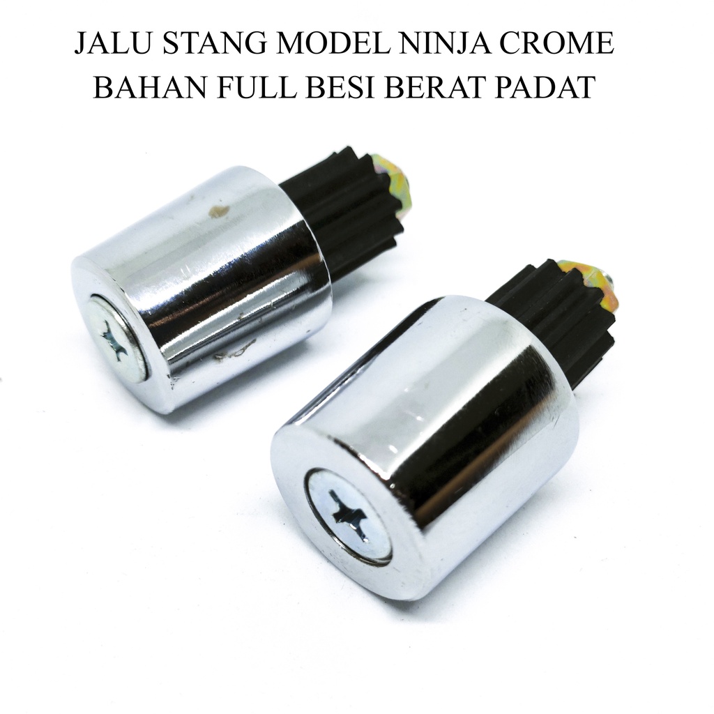 JALU STANG VARIASI CROME MODEL NINJA BAHAN PADAT BERAT BISA UNTUK SEMUA MOTOR