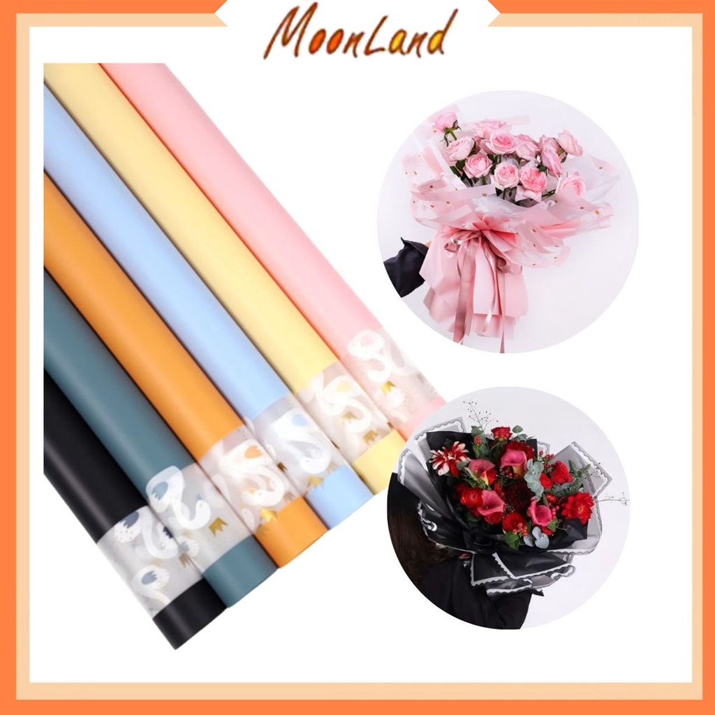 MoonLand Flower Wrapping / Kertas Bunga / Flower Paper Cellophane PASTEL DOFF / Matte (629-636)